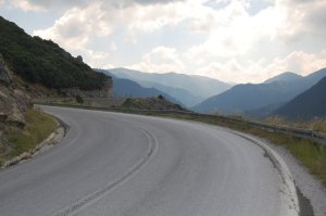 The road through northern Greece